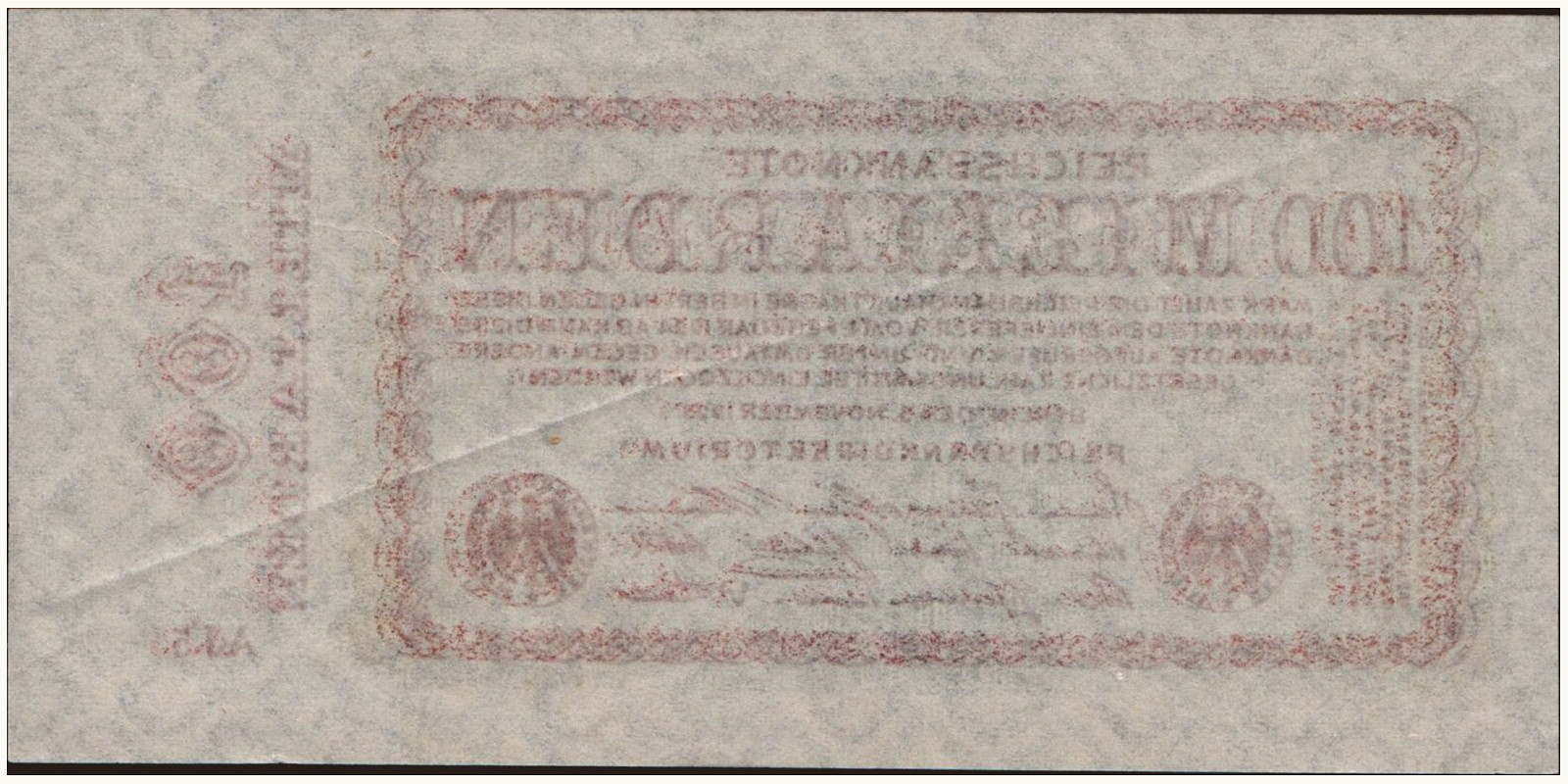 100000000000 mark Germany 1923 — Back side