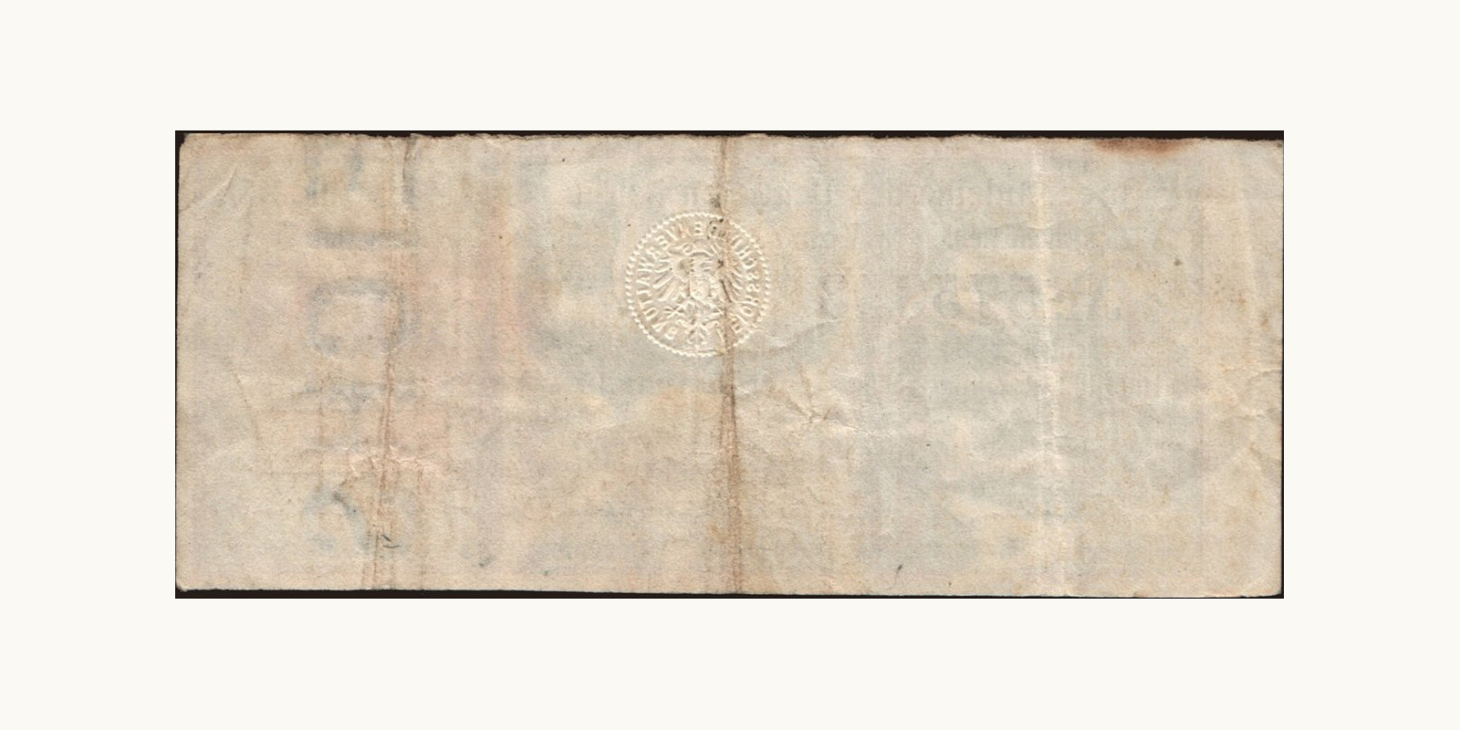 2.5 mark Германия 1915 — Оборотная сторона