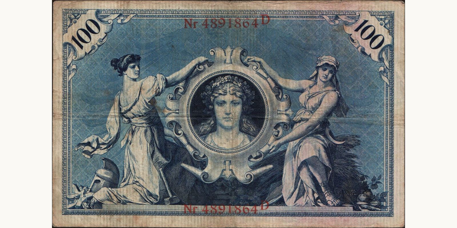 100 mark Германия 1903 — Оборотная сторона