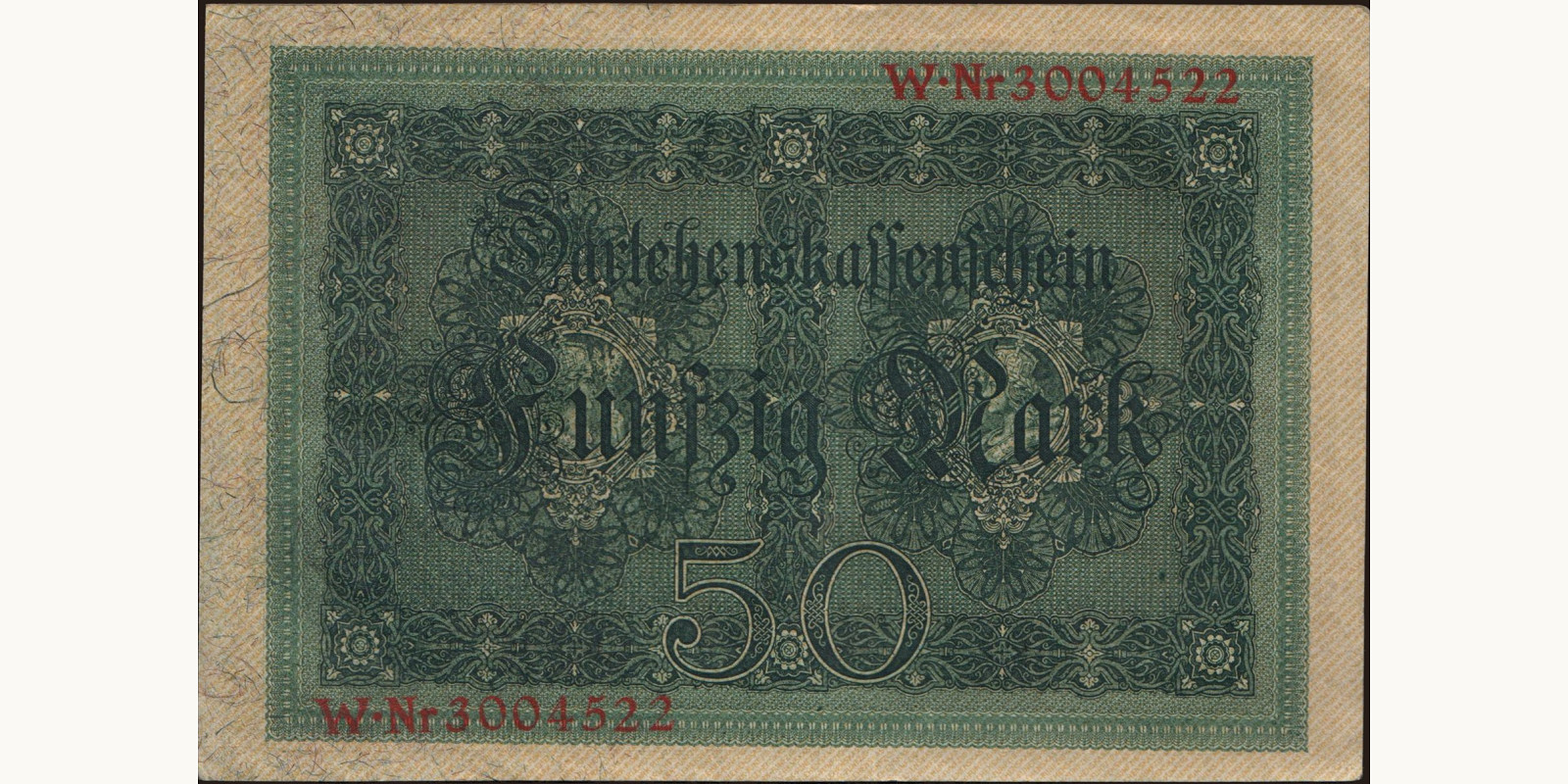 50 mark Германия 1914 — Оборотная сторона