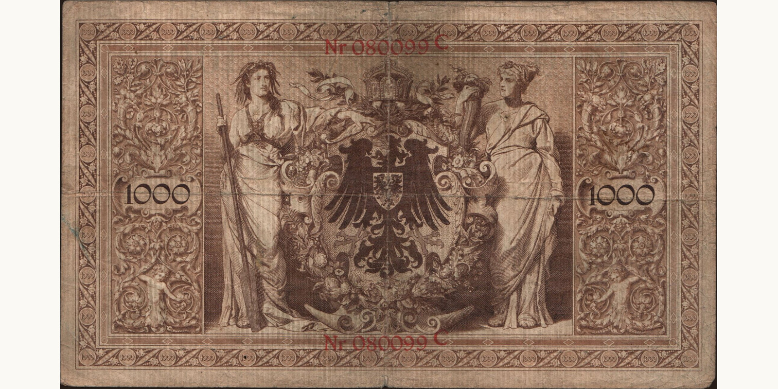 1000 mark Германия 1903 — Оборотная сторона