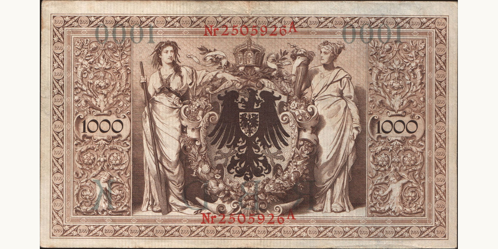 1000 mark Германия 1910 — Оборотная сторона