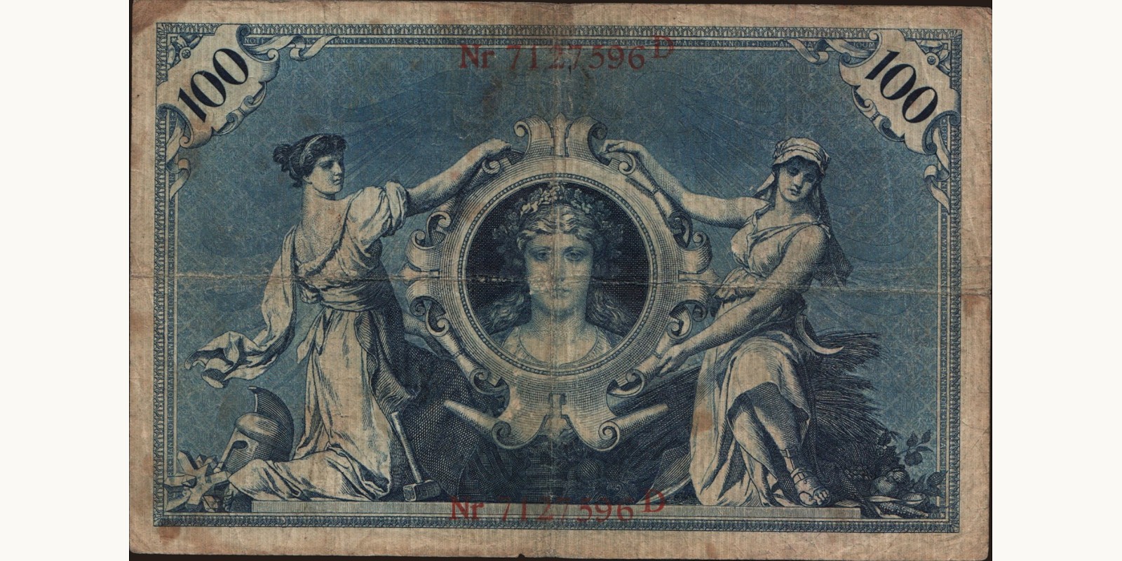 100 mark Германия 1907 — Оборотная сторона