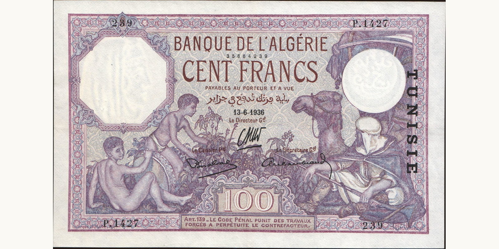 100 franc 1936