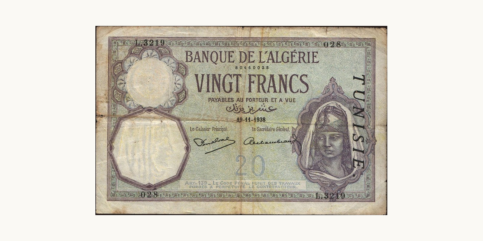 20 franc 1938