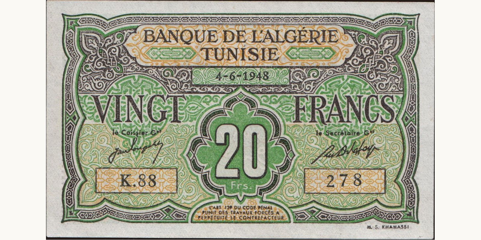20 franc 1948