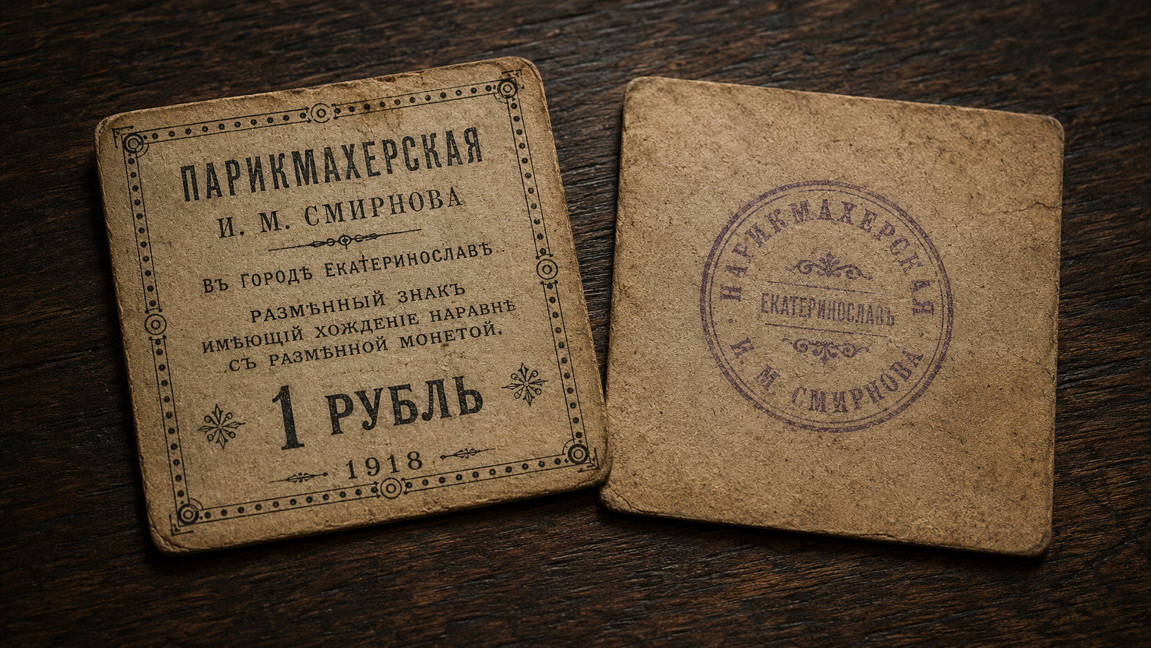 Delmonte Brothers Barbershop Tokens: The Story of Russia's Rarest Private Emergency Currency (Yeisk, 1918)
