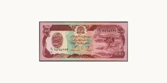 100 afghanis 1991