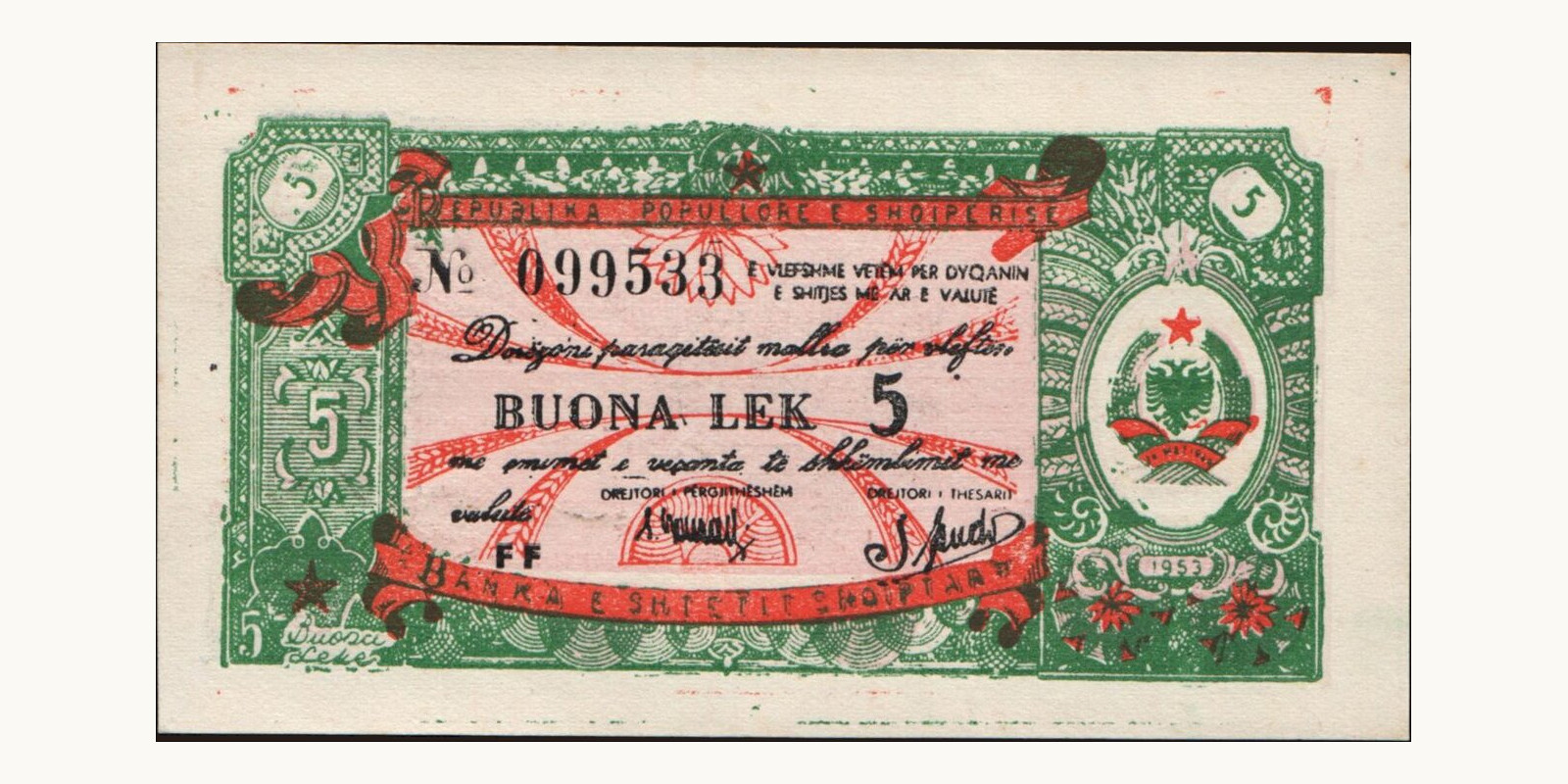 5 lek 1953