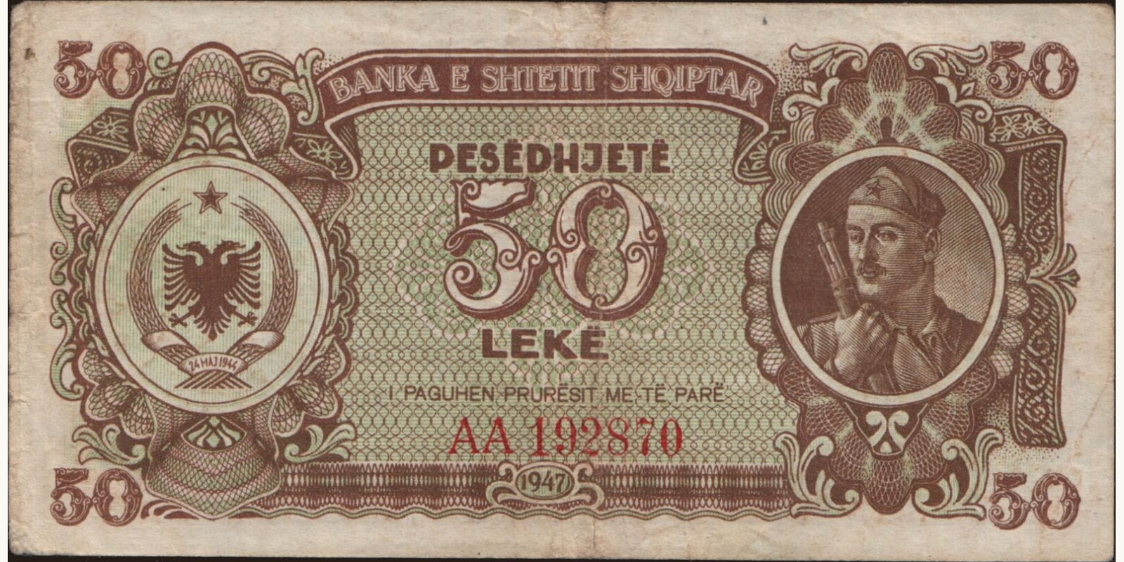 50 leke 1947