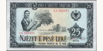 25 Lekë 1976