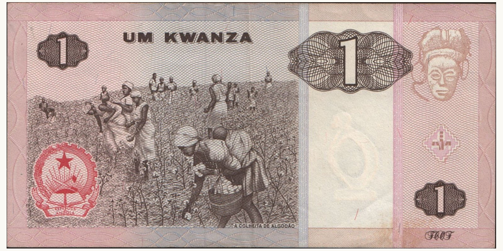 1 kwanzas Ангола 1999 — Оборотная сторона