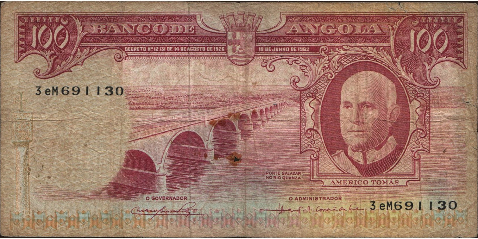 100 escudos 1962