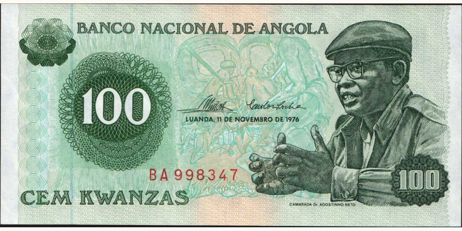 100 kwanzas 1976