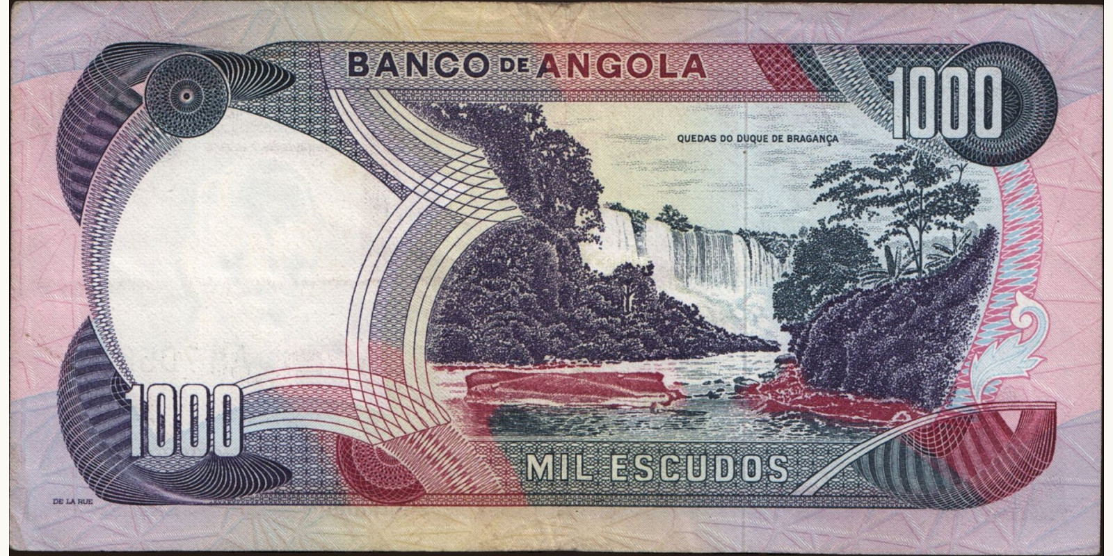 1000 escudos Angola 1972 — Back side