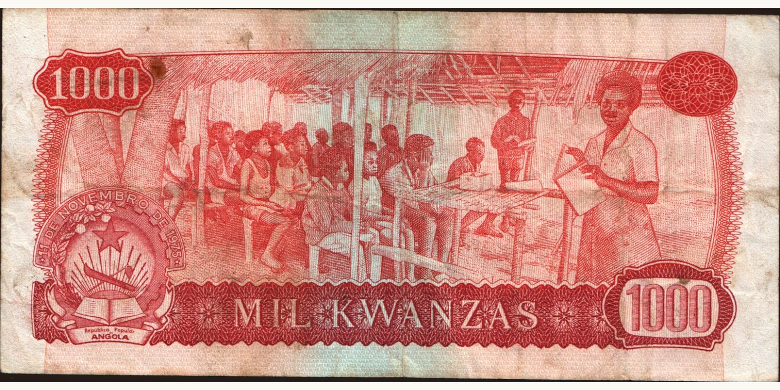 1000 kwanzas Ангола 1979 — Оборотная сторона