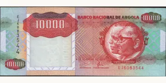 10000 kwanzas 1991