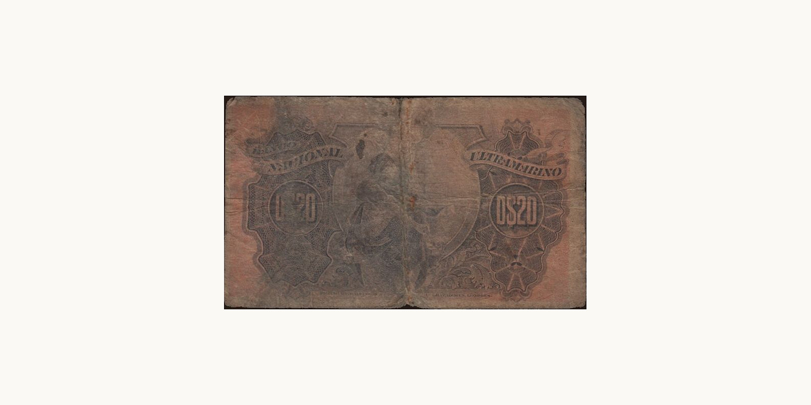 20 centavos Angola 1914 — Back side