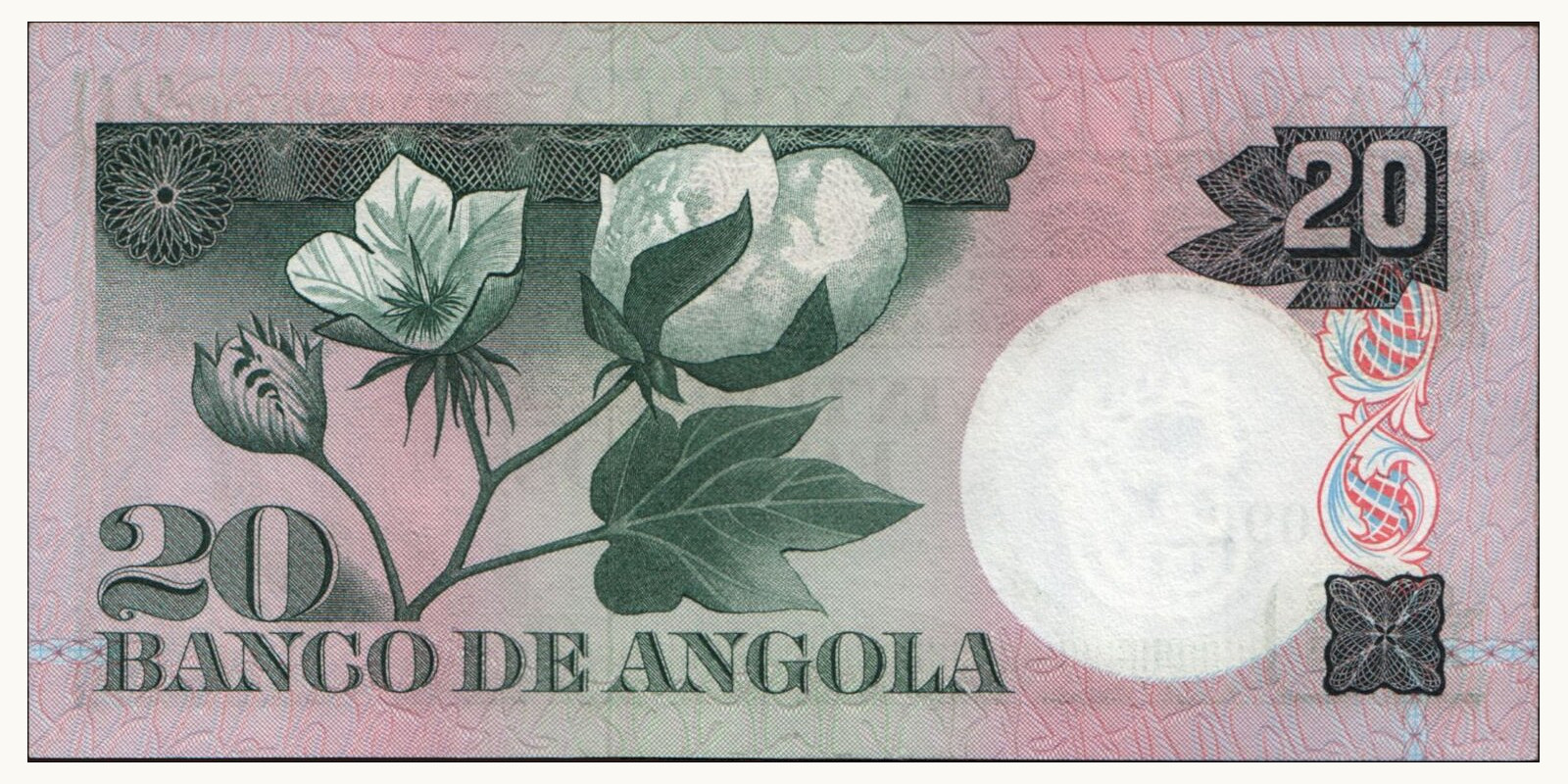 20 escudos Angola 1973 — Back side