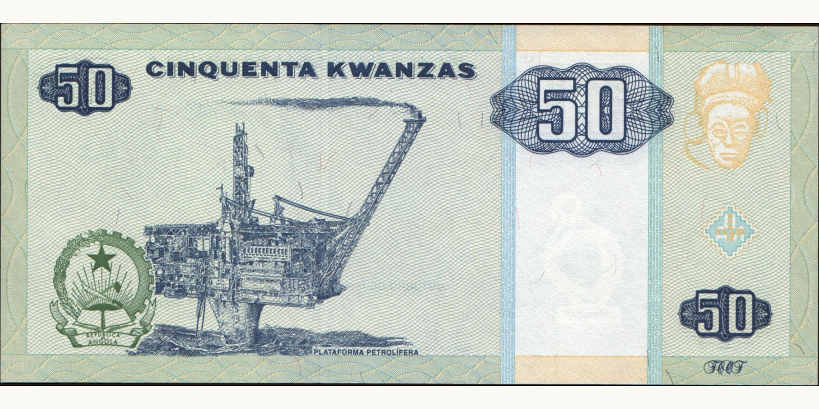 50 kwanzas Angola 1999 — Back side
