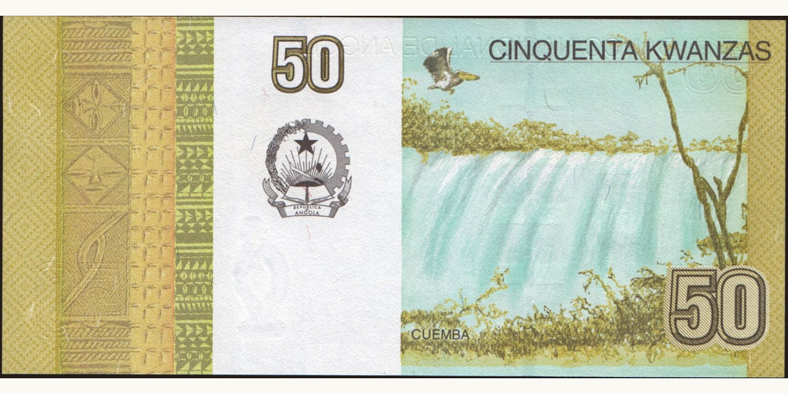 50 kwanzas Ангола 2012 — Оборотная сторона