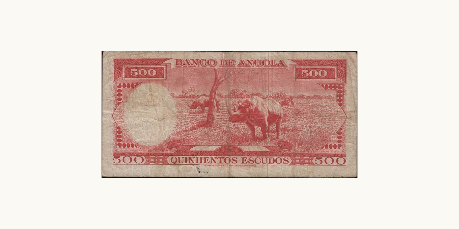 500 escudos Angola 1962 — Back side
