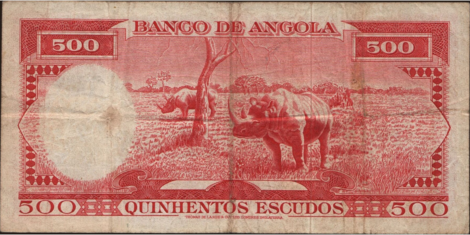 500 escudos Ангола 1970 — Оборотная сторона