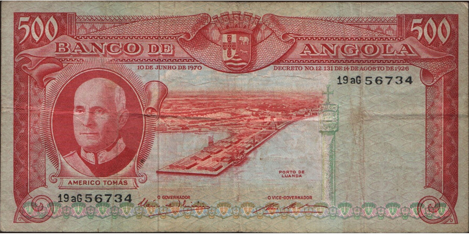 500 escudos 1970