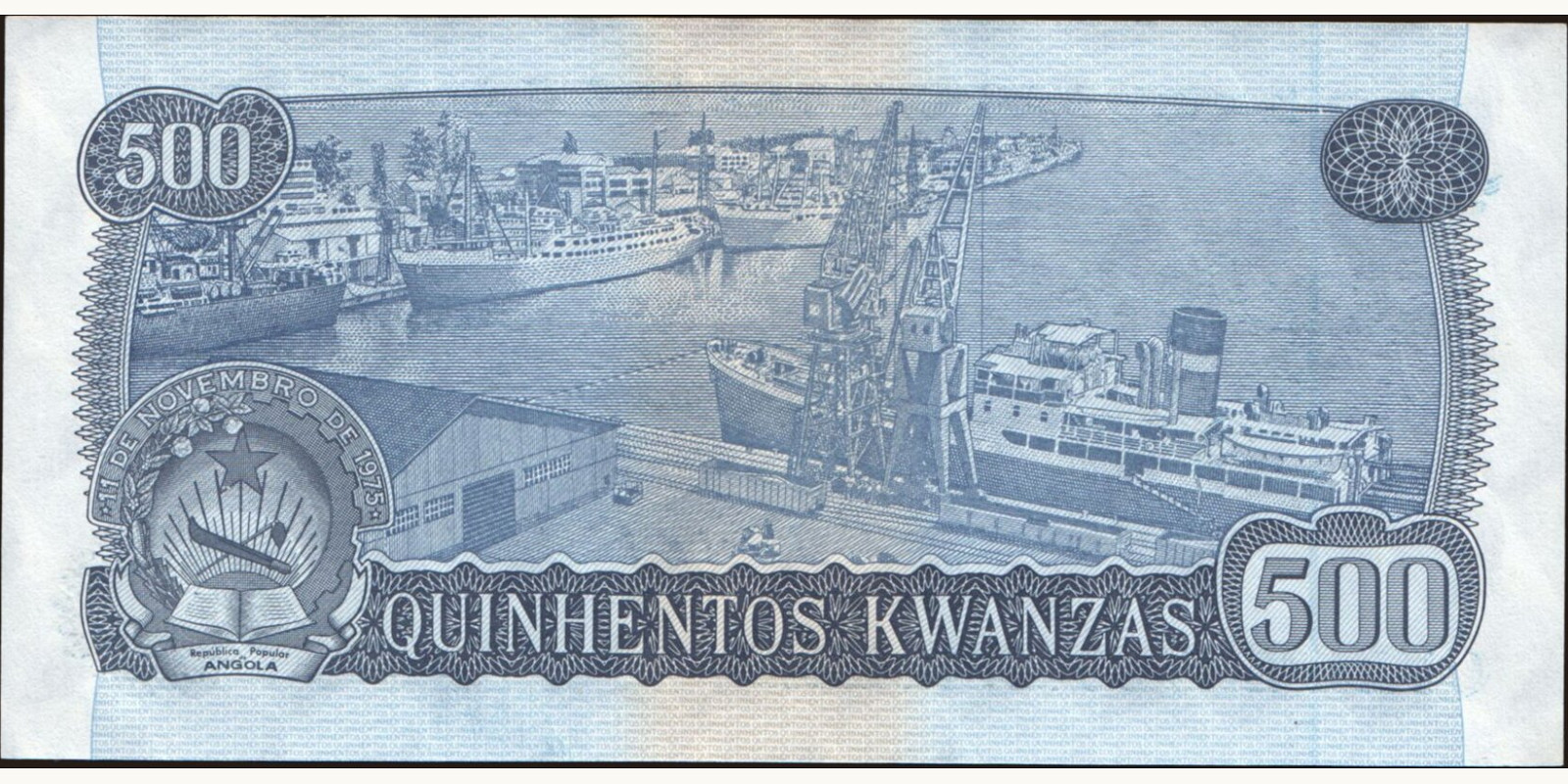 500 kwanzas Angola 1976 — Back side