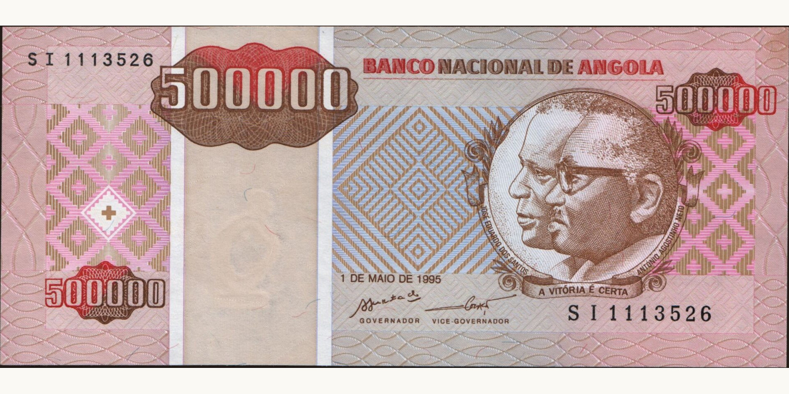 500000 kwanzas 1995