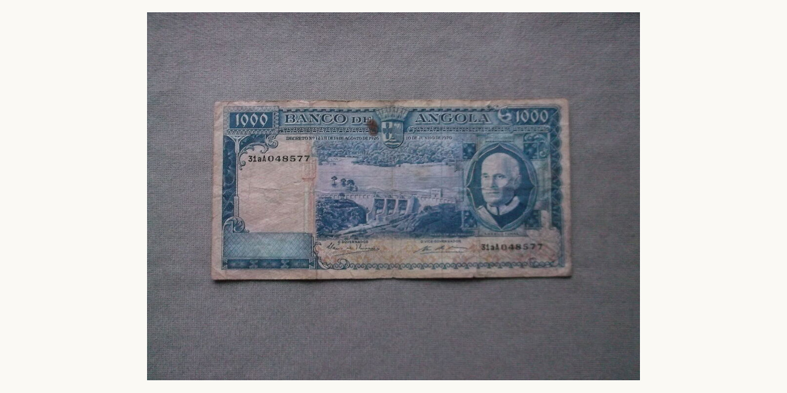 1000 escudos Angola 1970 — Front side