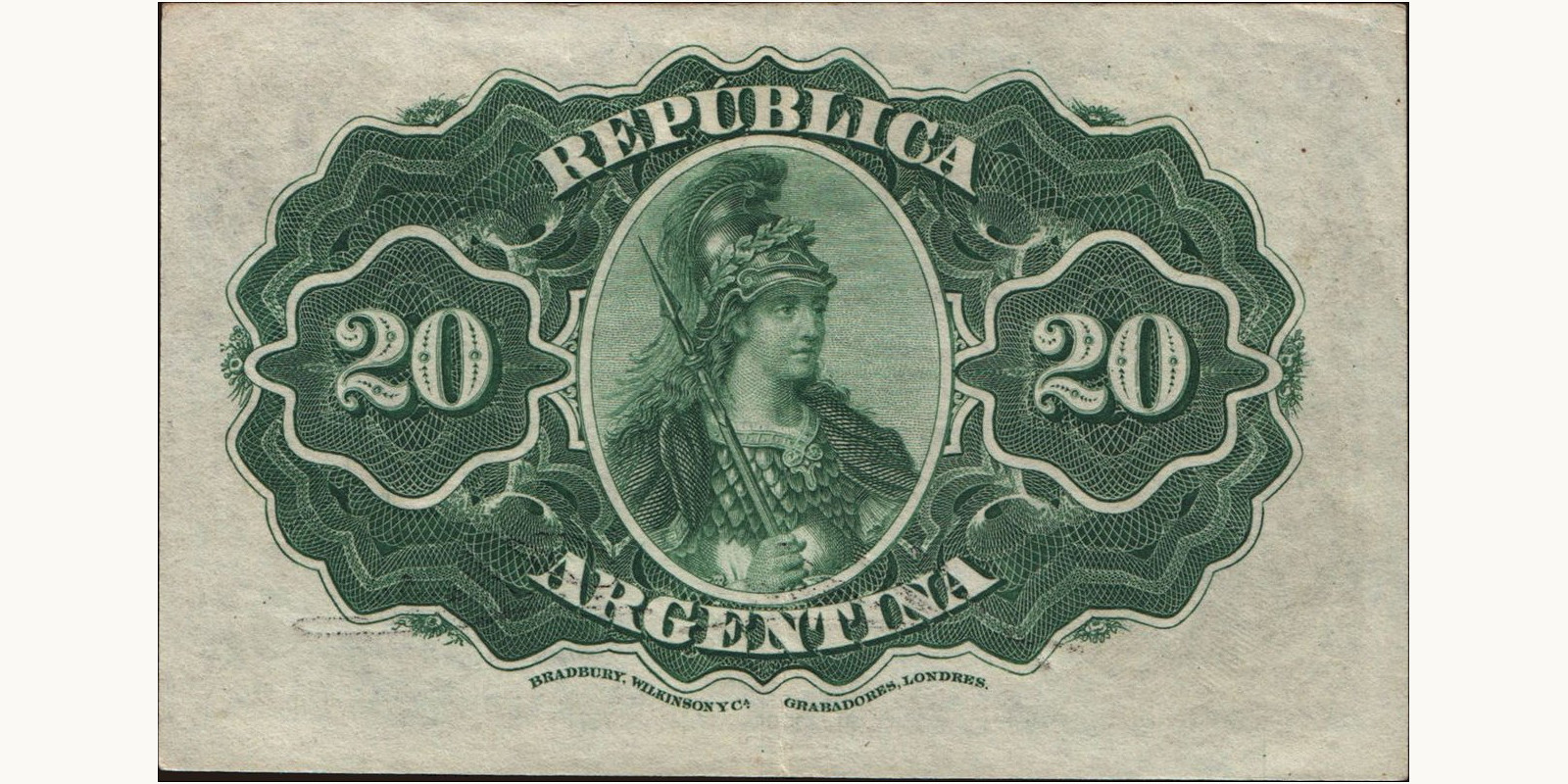 20 centavos Аргентина 1895 — Оборотная сторона