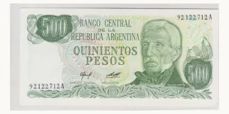 500 pesos 1977