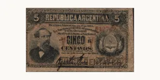 5 centavos 1884