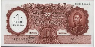 1 pesos 1969
