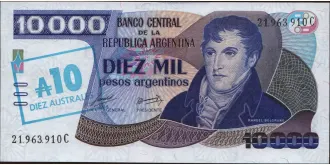 10 australes 1985