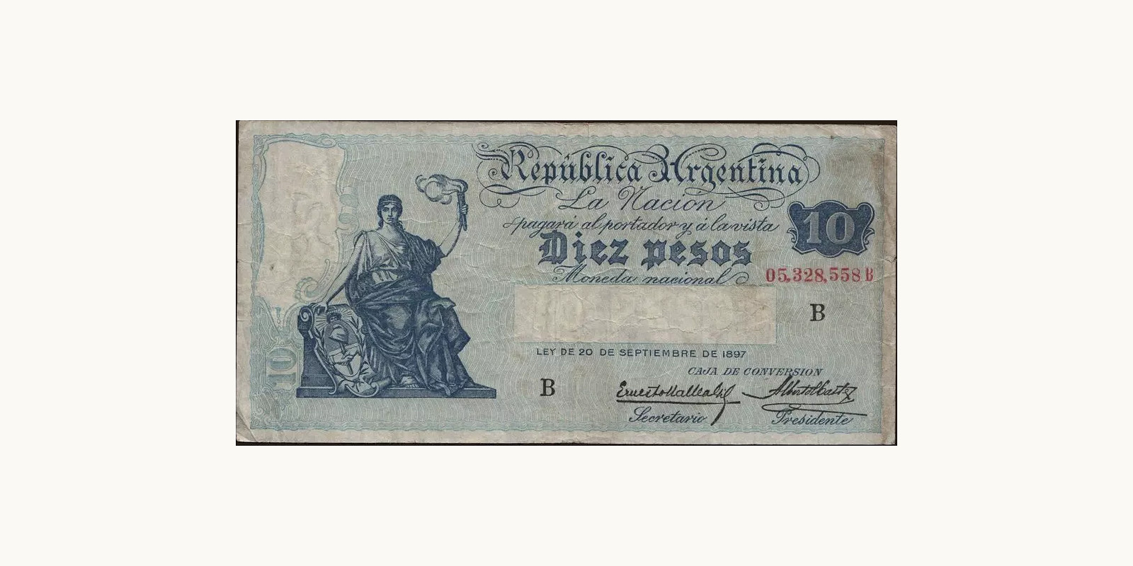 10 pesos 1897