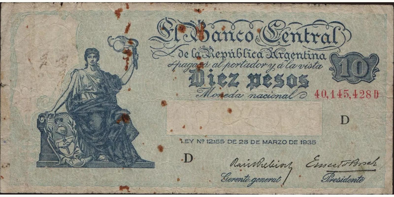 10 pesos 1935