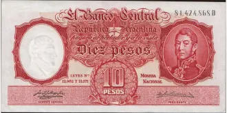 10 pesos 1954