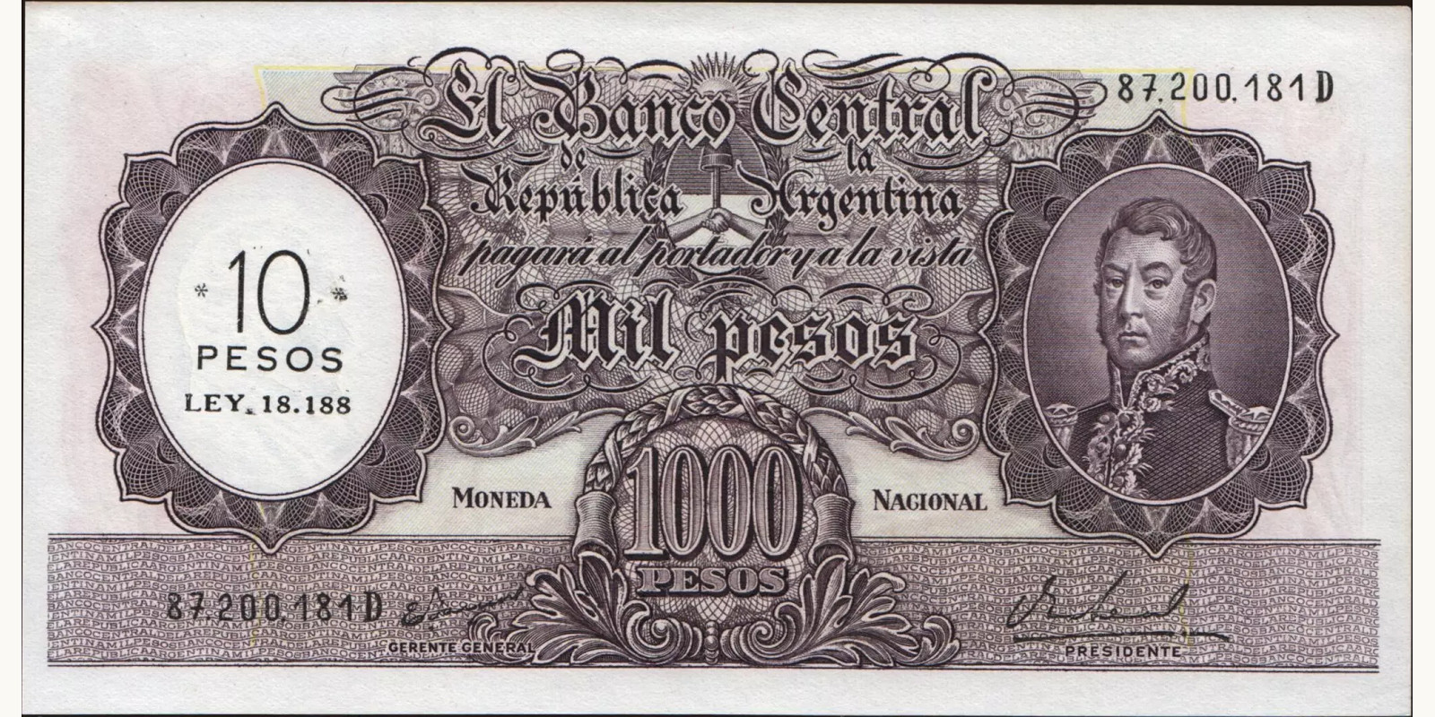 10 pesos 1969