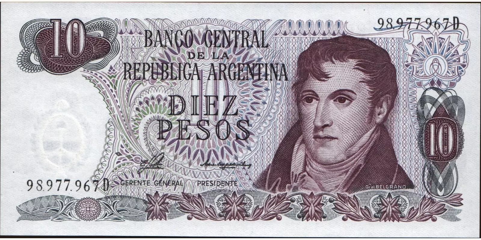 10 pesos 1976
