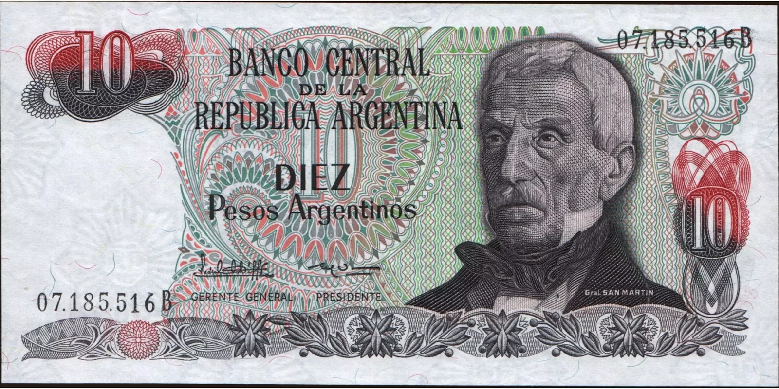 10 pesos 1983