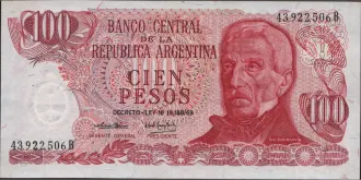 100 pesos 1973