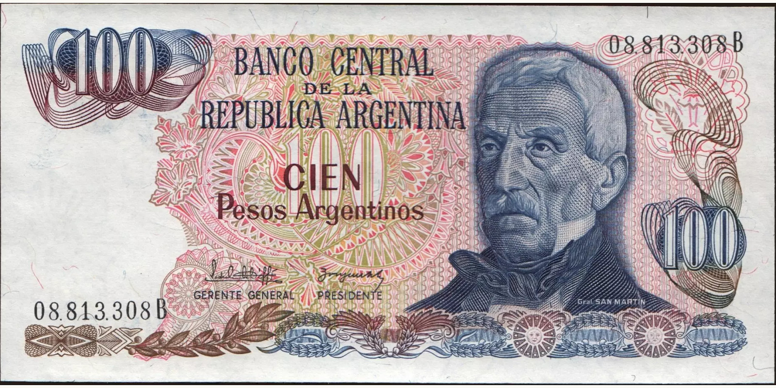 100 pesos 1983
