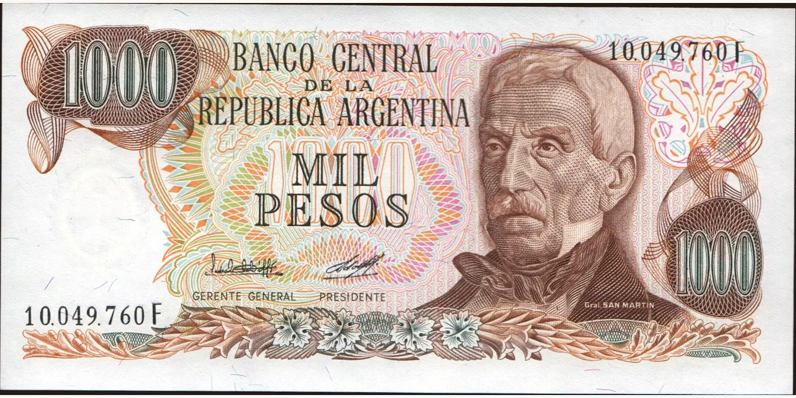 1000 pesos 1976