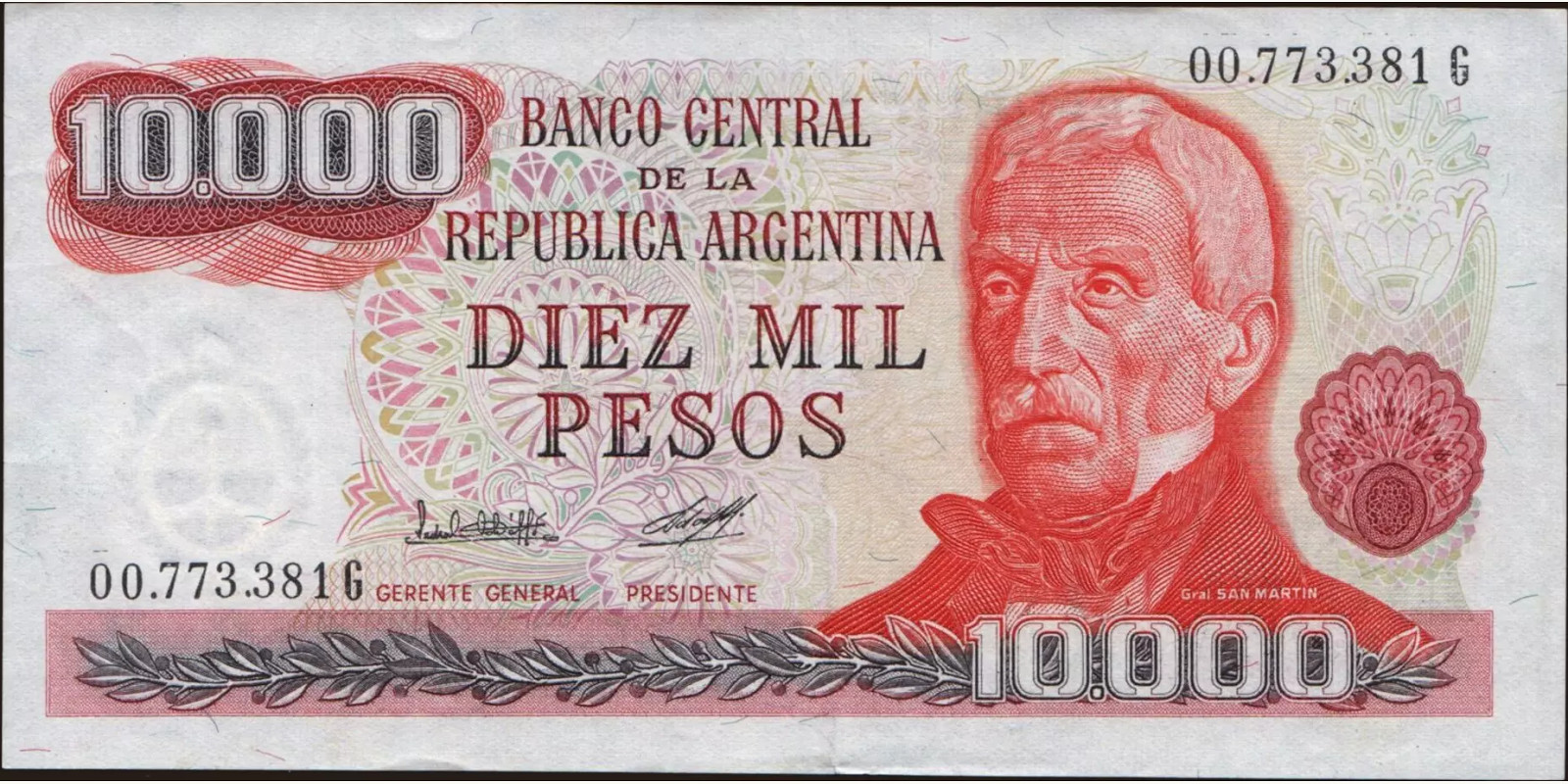 10000 pesos 1976