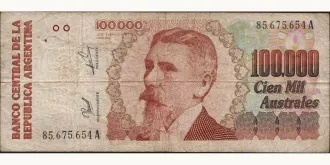 100000 australes 1990