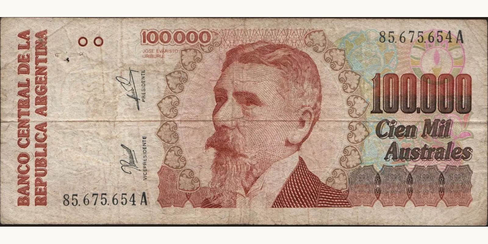 100000 australes 1990