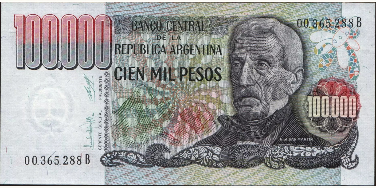 100000 pesos 1979