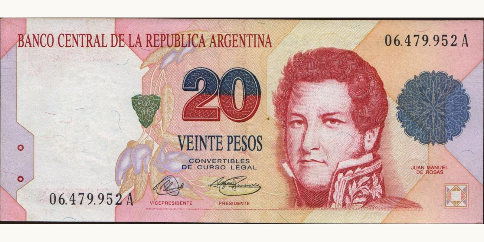 20 pesos 1992
